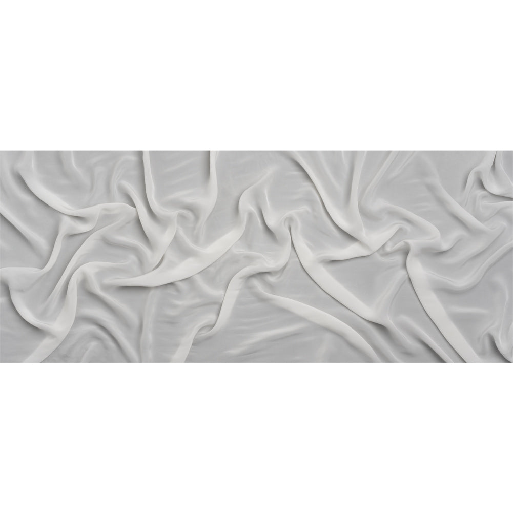 Famous Australian Designer Off White Viscose Crepe de Chine Full Famous Australian Designer Off White Viscose Crepe de Chine Full