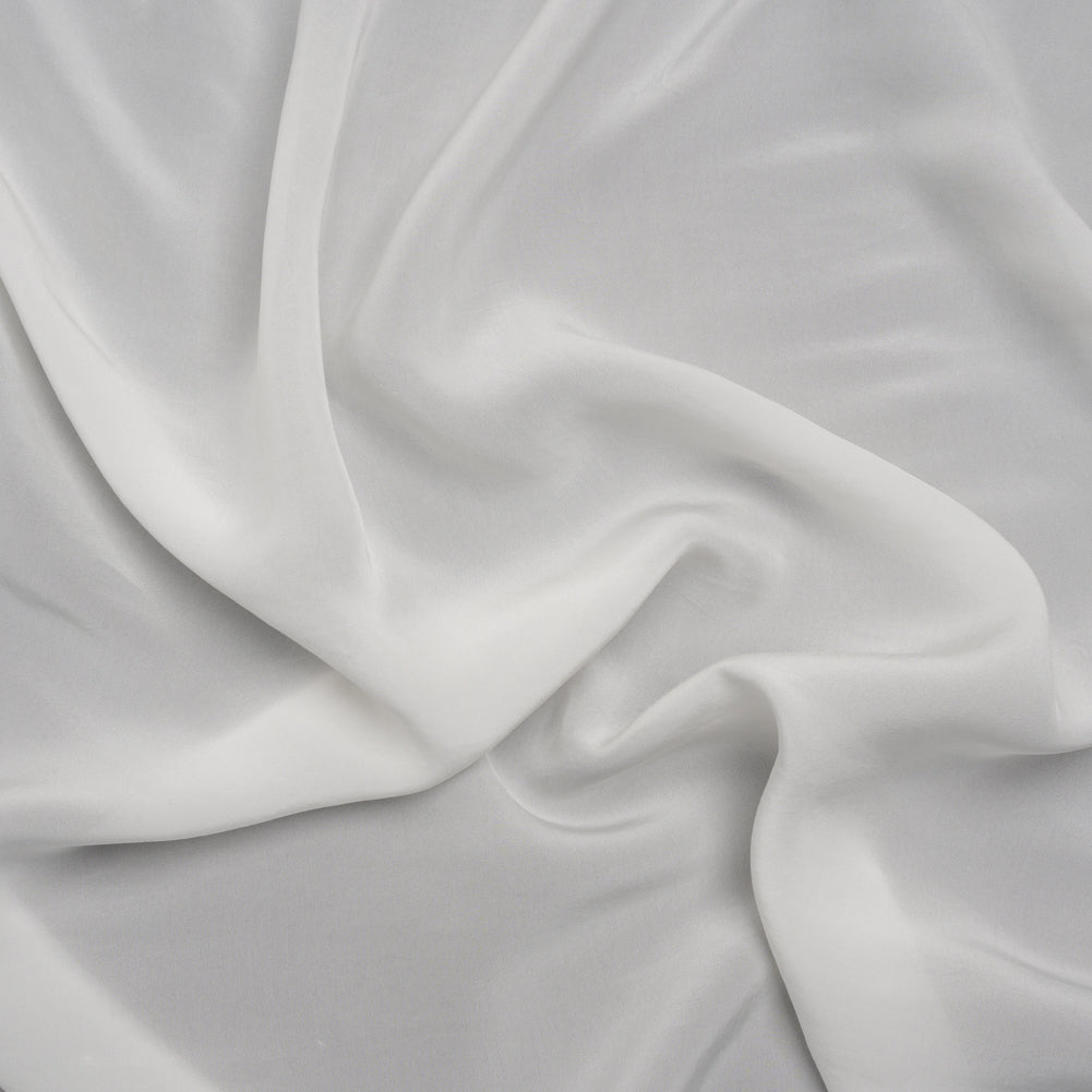 Famous Australian Designer Off White Viscose Crepe de Chine Famous Australian Designer Off White Viscose Crepe de Chine
