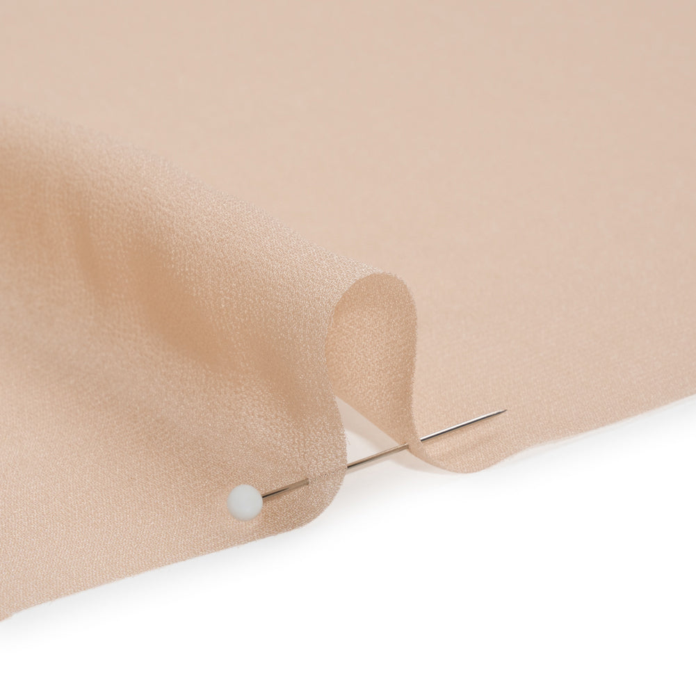 Famous Australian Designer Nude Viscose Georgette Detail Famous Australian Designer Nude Viscose Georgette Detail