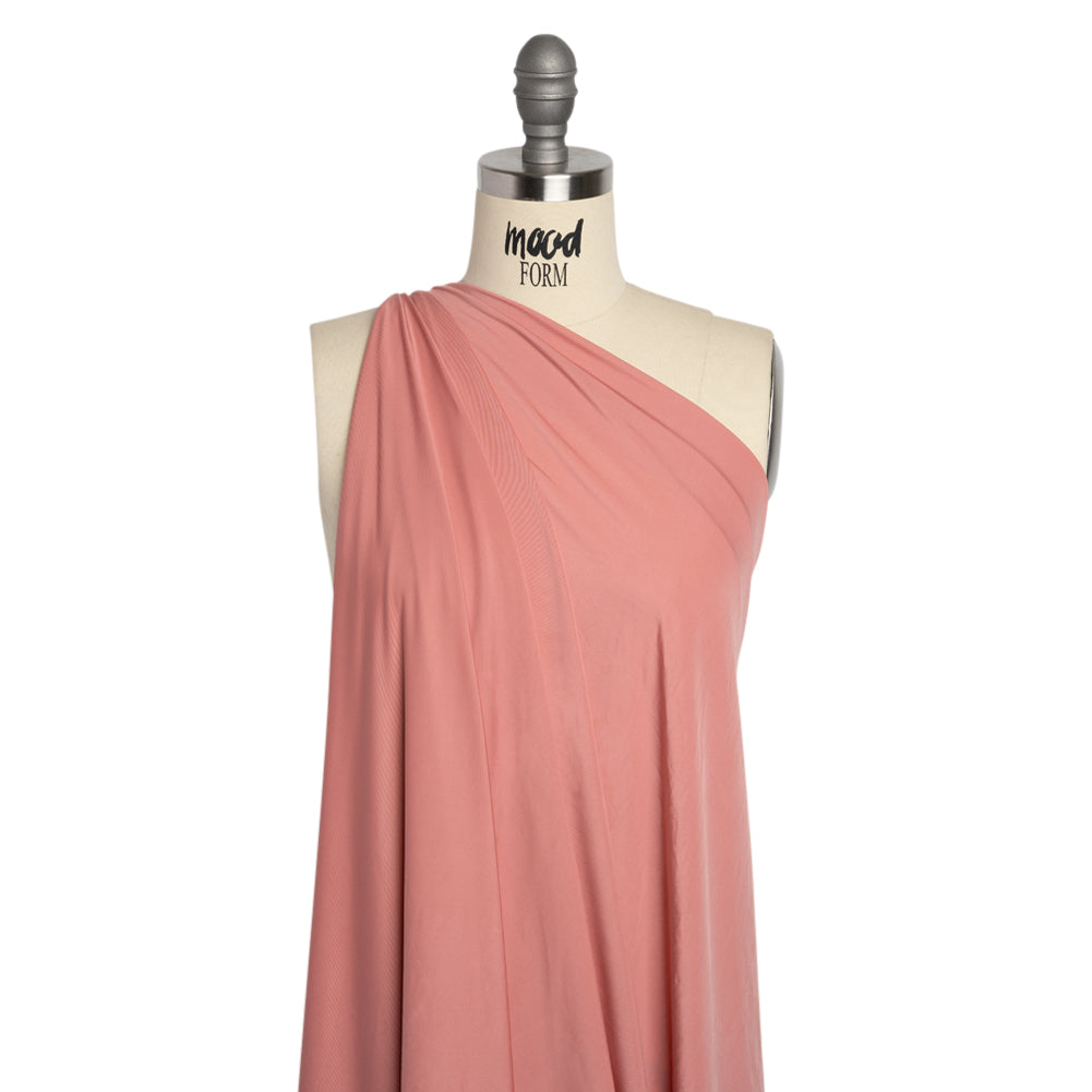 Famous Australian Designer Rose Stretch Polyester Jersey Drape Famous Australian Designer Rose Stretch Polyester Jersey Drape