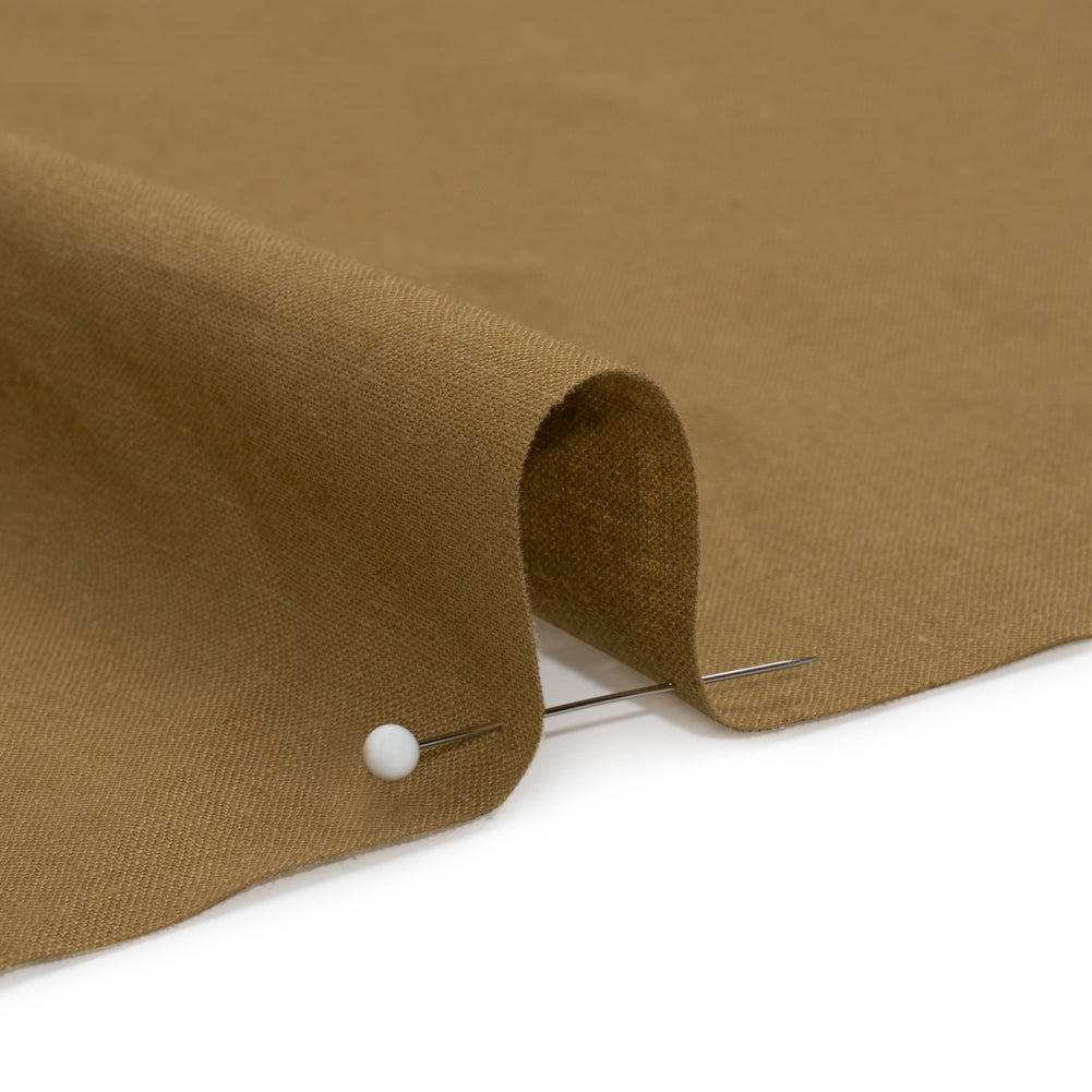 Famous Australian Designer Khaki Linen and Cotton Woven Detail Famous Australian Designer Khaki Linen and Cotton Woven Detail