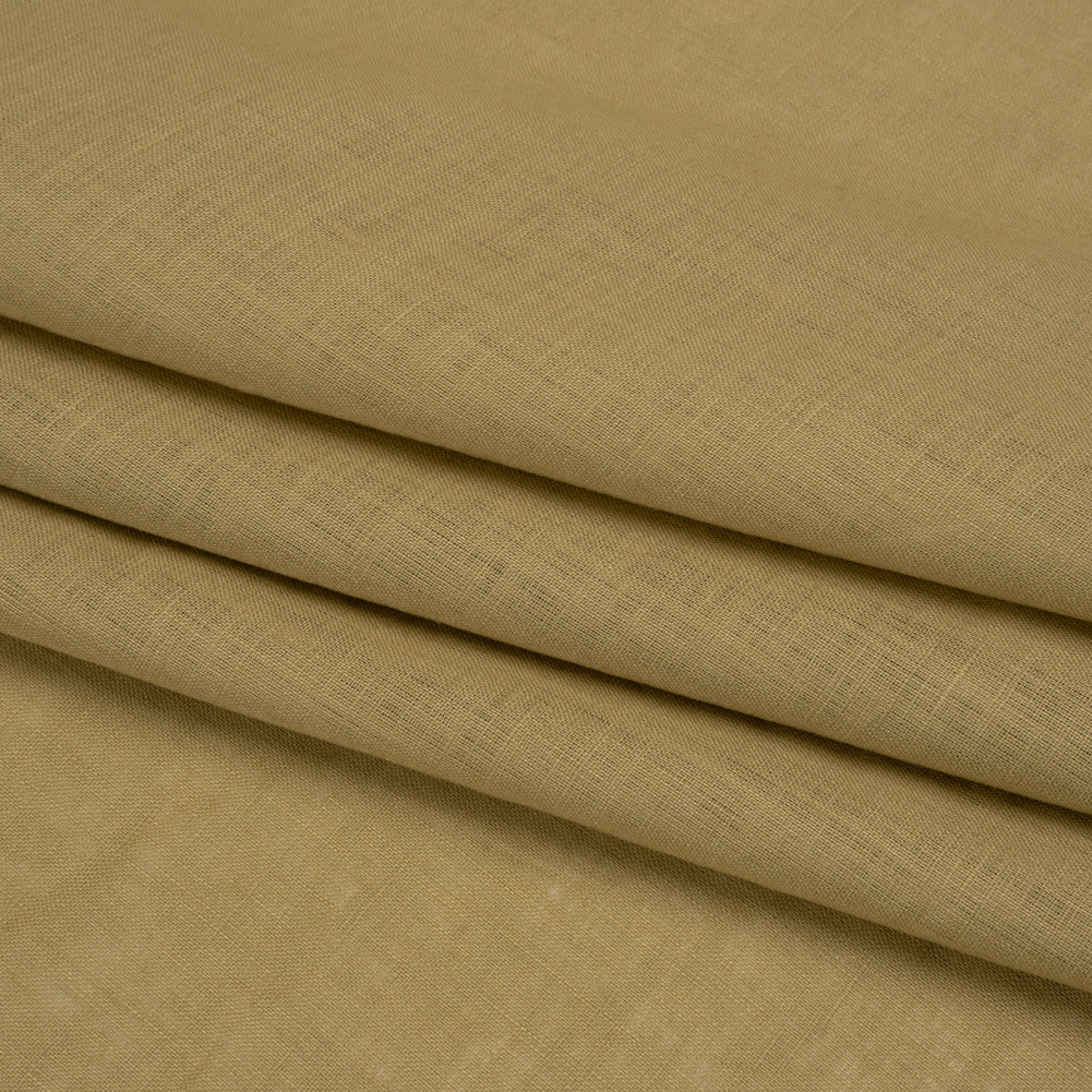 Famous Australian Designer Light Olive Lightweight Linen Woven Folded Famous Australian Designer Light Olive Lightweight Linen Woven Folded