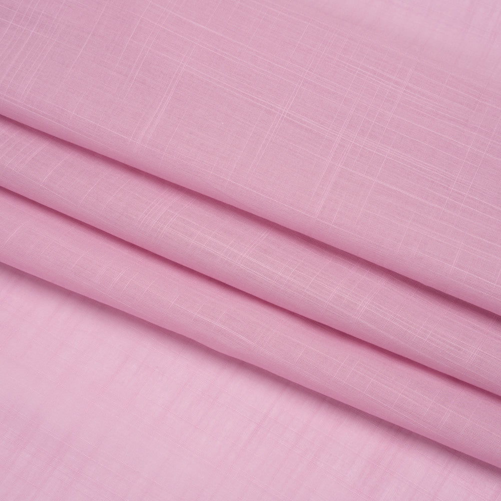 Famous Australian Designer Orchid Slubbed Cotton Voile Folded Famous Australian Designer Orchid Slubbed Cotton Voile Folded