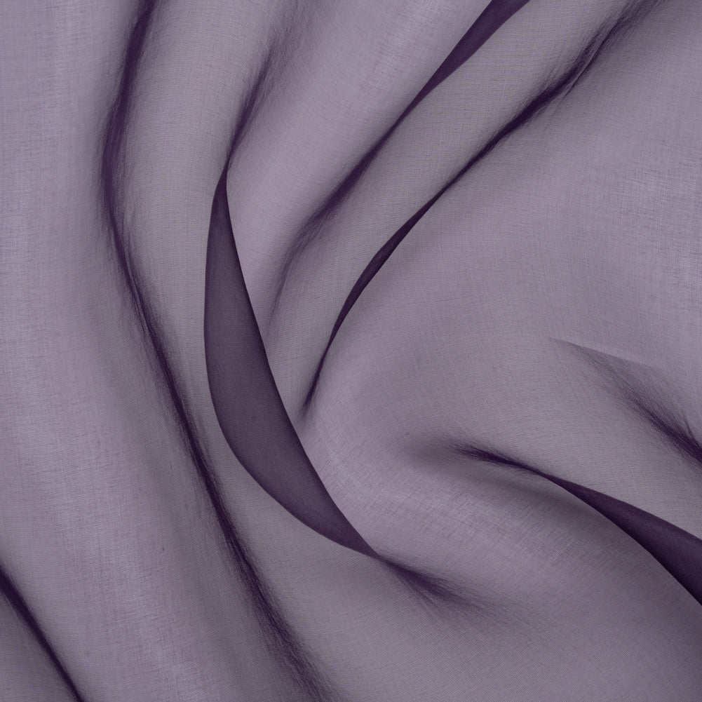 Famous Australian Designer Eggplant Lightweight Silk Organza Famous Australian Designer Eggplant Lightweight Silk Organza