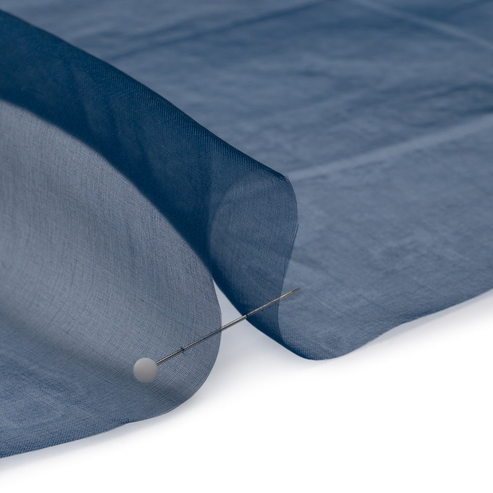 Famous Australian Designer Navy Lightweight Silk Organza Detail Famous Australian Designer Navy Lightweight Silk Organza Detail