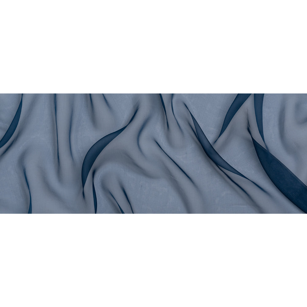 Famous Australian Designer Navy Lightweight Silk Organza Full Famous Australian Designer Navy Lightweight Silk Organza Full