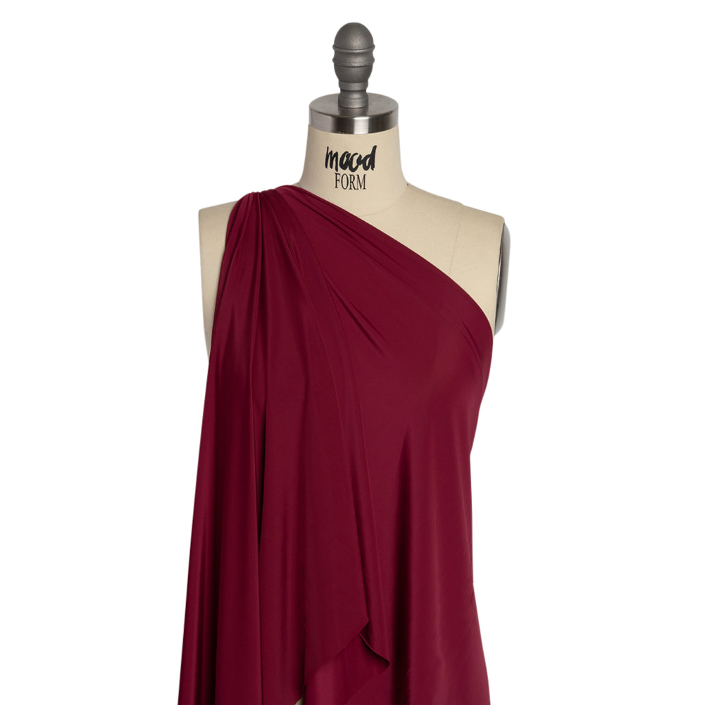 Famous Australian Designer Berry Stretch Polyester Jersey Drape Famous Australian Designer Berry Stretch Polyester Jersey Drape