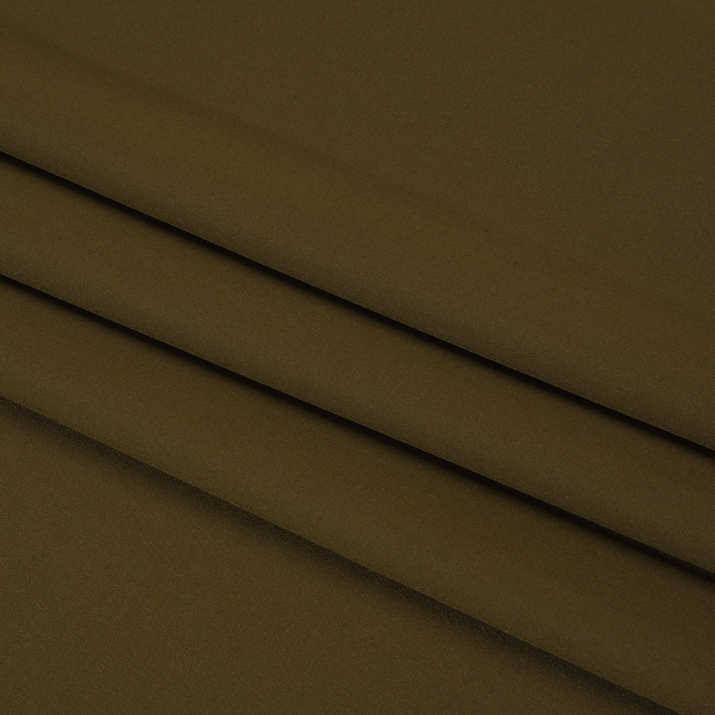 Famous Australian Designer Dark Olive Stretch Polyester Lining Folded Famous Australian Designer Dark Olive Stretch Polyester Lining Folded