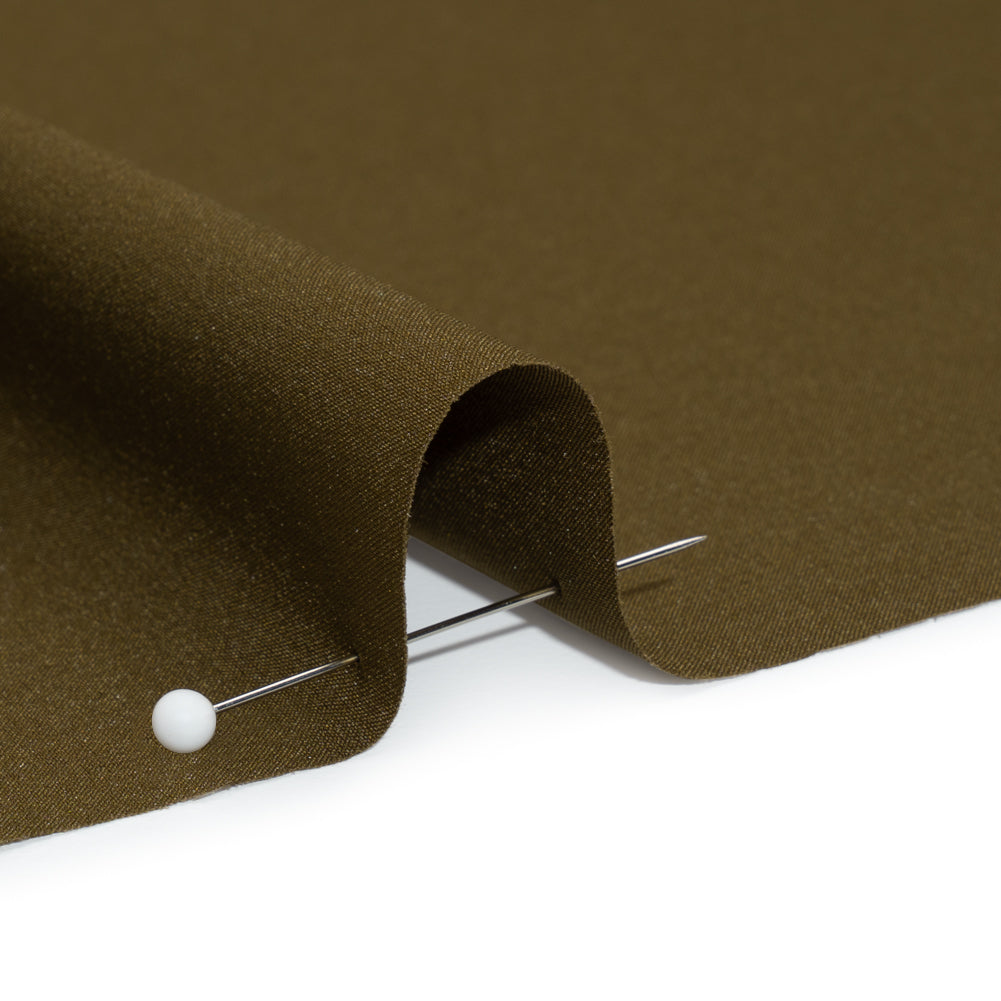 Famous Australian Designer Dark Olive Stretch Polyester Lining Detail Famous Australian Designer Dark Olive Stretch Polyester Lining Detail