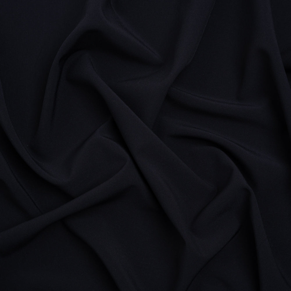 Famous Australian Designer Midnight Navy Stretch Polyester Woven Famous Australian Designer Midnight Navy Stretch Polyester Woven