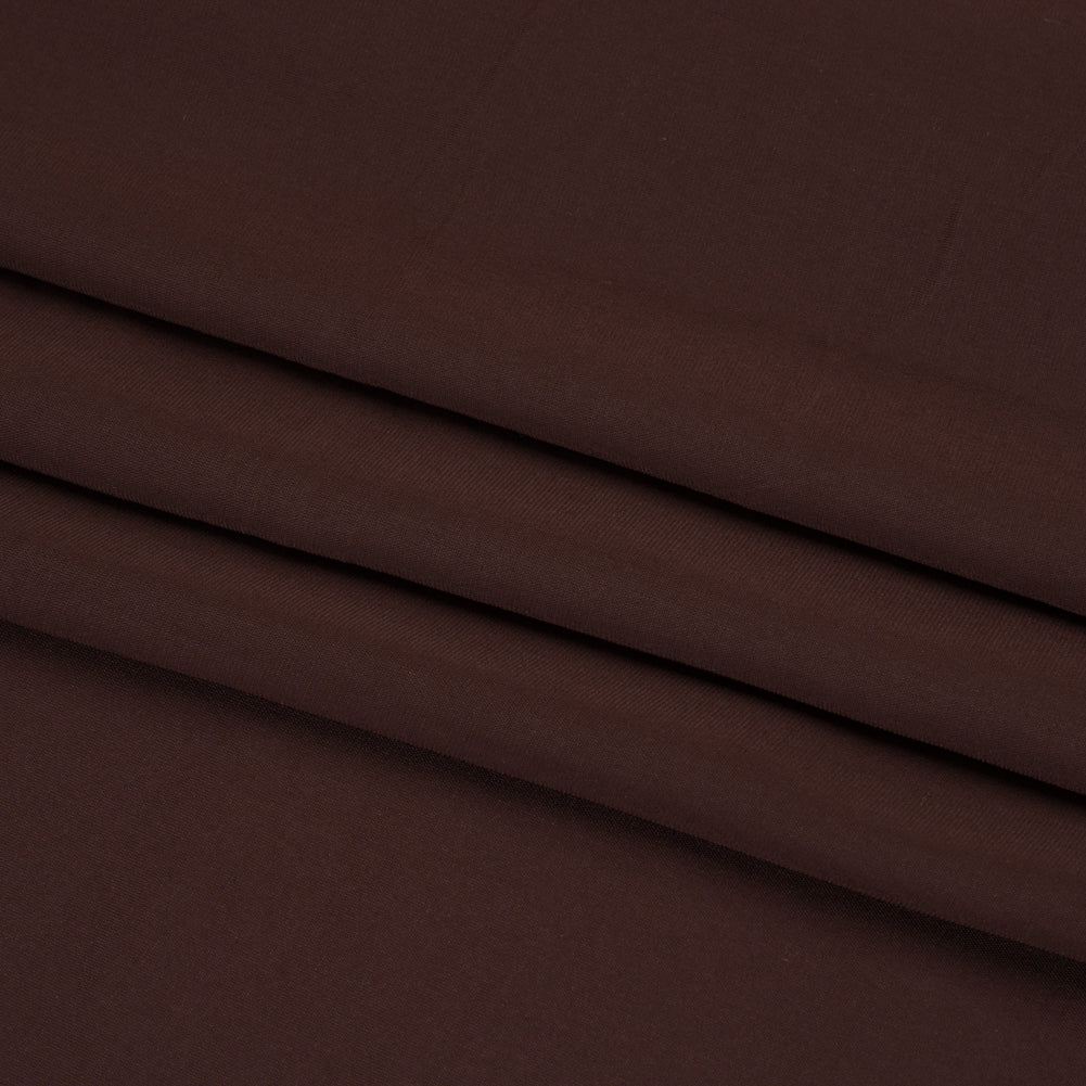 Famous Australian Designer Chocolate Stretch Viscose Lining Folded Famous Australian Designer Chocolate Stretch Viscose Lining Folded