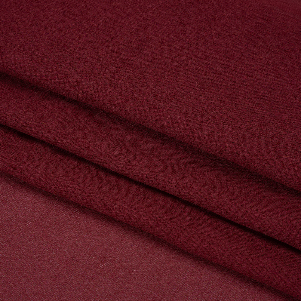 Famous Australian Designer Wine Viscose Georgette Folded Famous Australian Designer Wine Viscose Georgette Folded