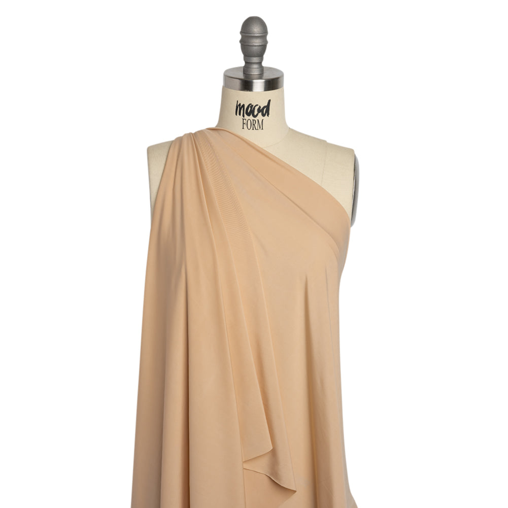 Famous Australian Designer Nude Stretch Polyester Jersey Drape Famous Australian Designer Nude Stretch Polyester Jersey Drape