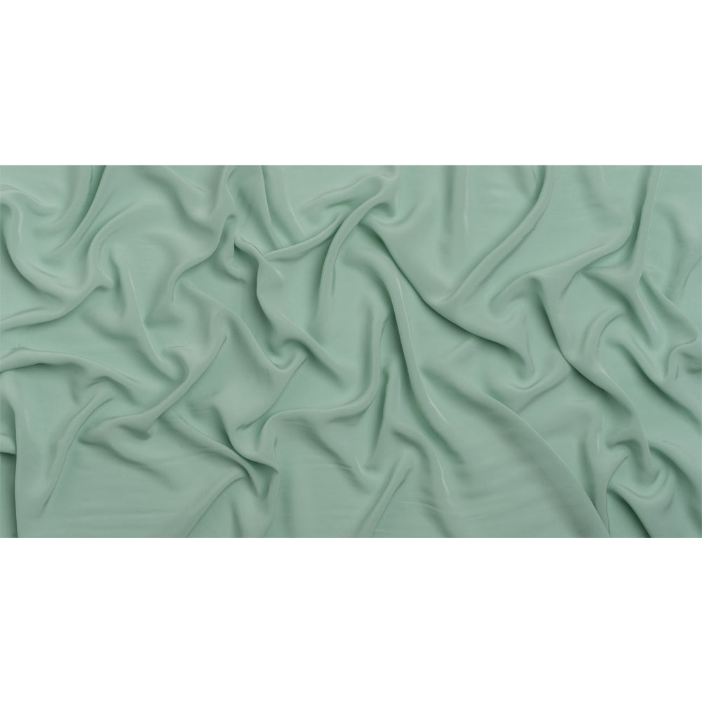 Famous Australian Designer Celadon Viscose Crepe de Chine Full Famous Australian Designer Celadon Viscose Crepe de Chine Full