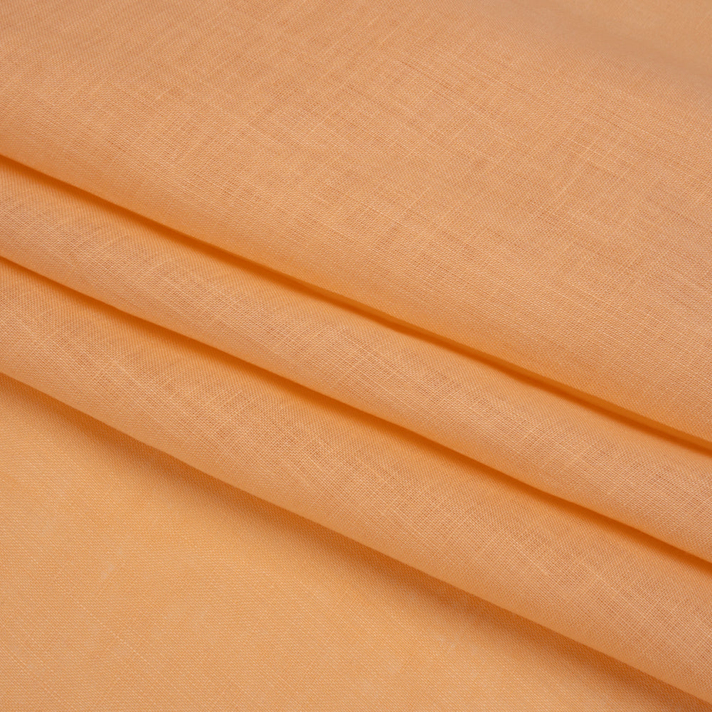 Famous Australian Designer Creamsicle Lightweight Linen Woven Folded Famous Australian Designer Creamsicle Lightweight Linen Woven Folded
