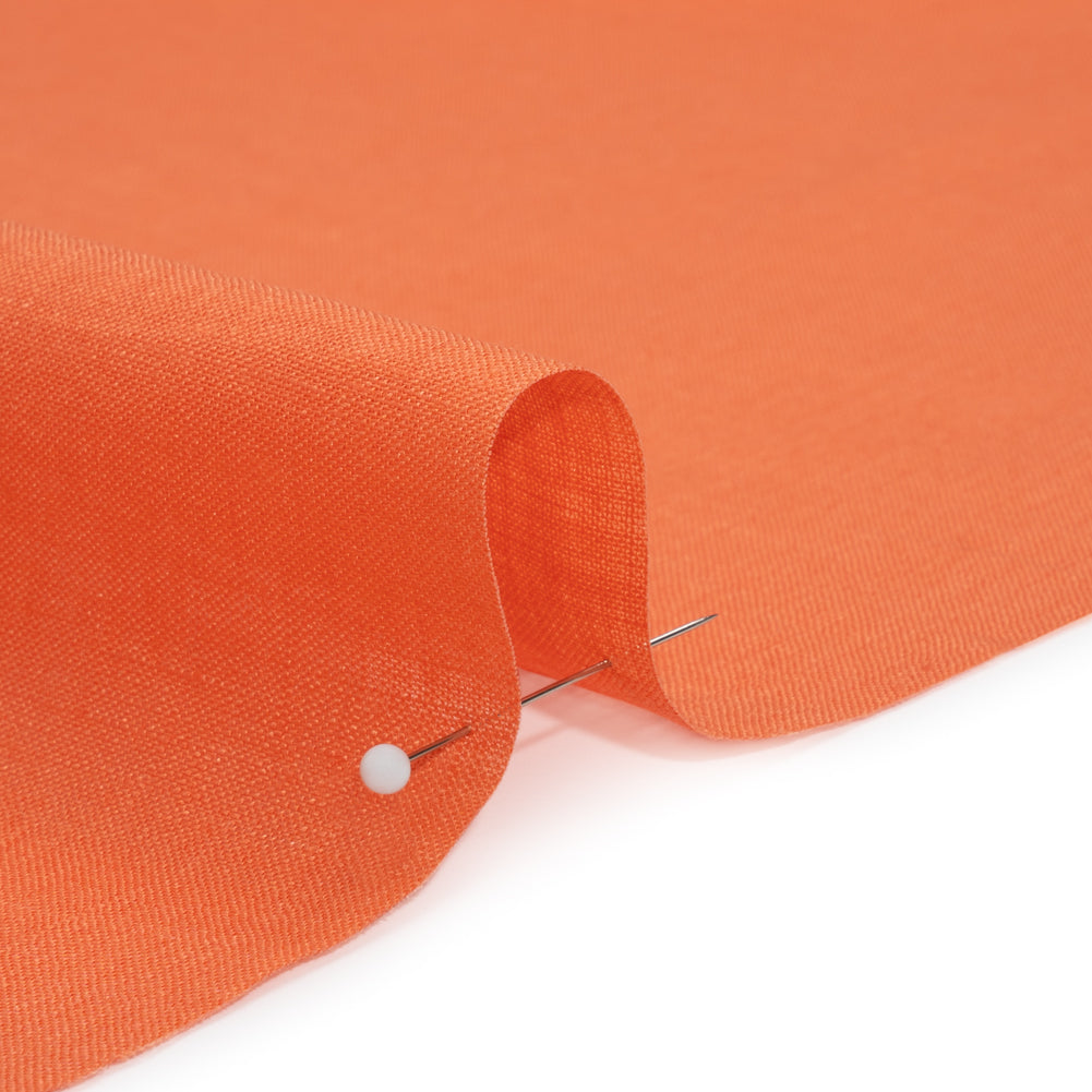 Famous Australian Designer Salmon Lightweight Linen Woven Detail Famous Australian Designer Salmon Lightweight Linen Woven Detail