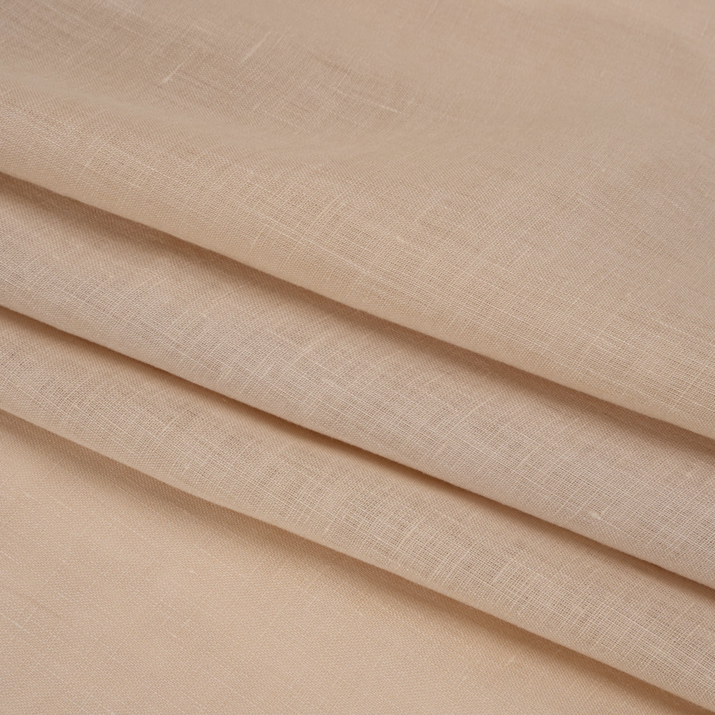 Famous Australian Designer Beige Lightweight Linen Woven Folded Famous Australian Designer Beige Lightweight Linen Woven Folded