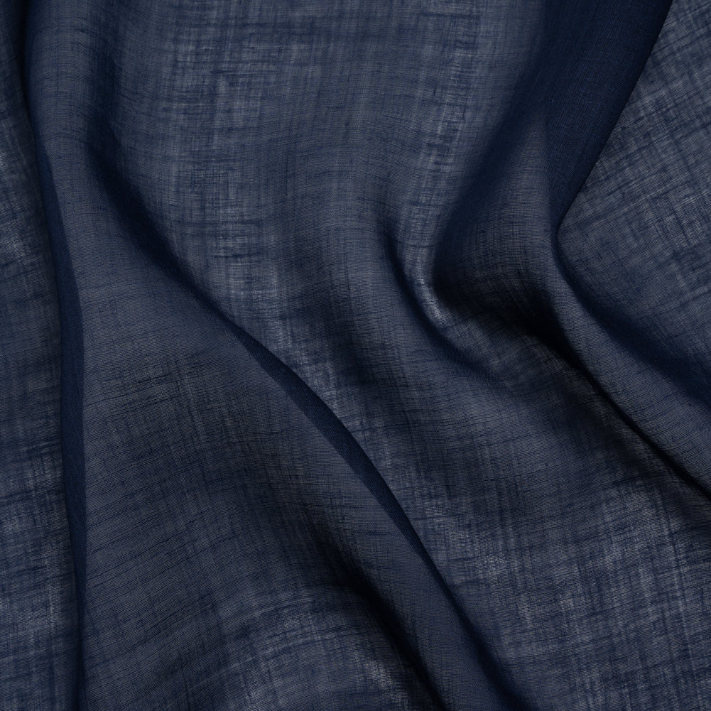 Famous Australian Designer Navy Lightweight Ramie Woven Famous Australian Designer Navy Lightweight Ramie Woven