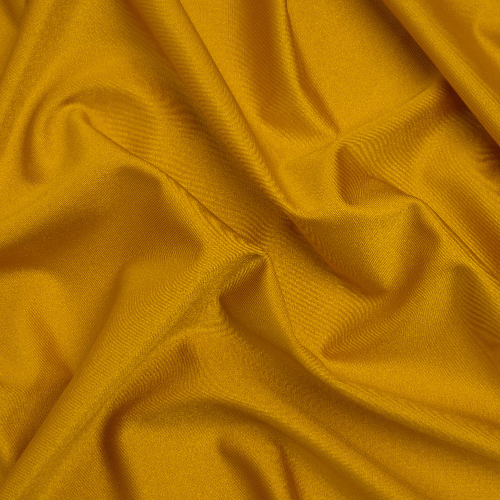 Famous Australian Designer Goldenrod Shimmering Stretch Polyamide Tricot Famous Australian Designer Goldenrod Shimmering Stretch Polyamide Tricot