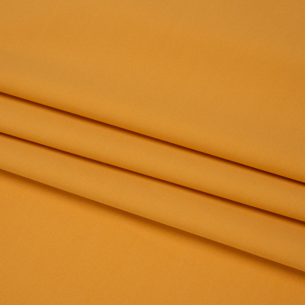 Famous Australian Designer Mustard Stretch Polyamide Interlock Knit Folded Famous Australian Designer Mustard Stretch Polyamide Interlock Knit Folded