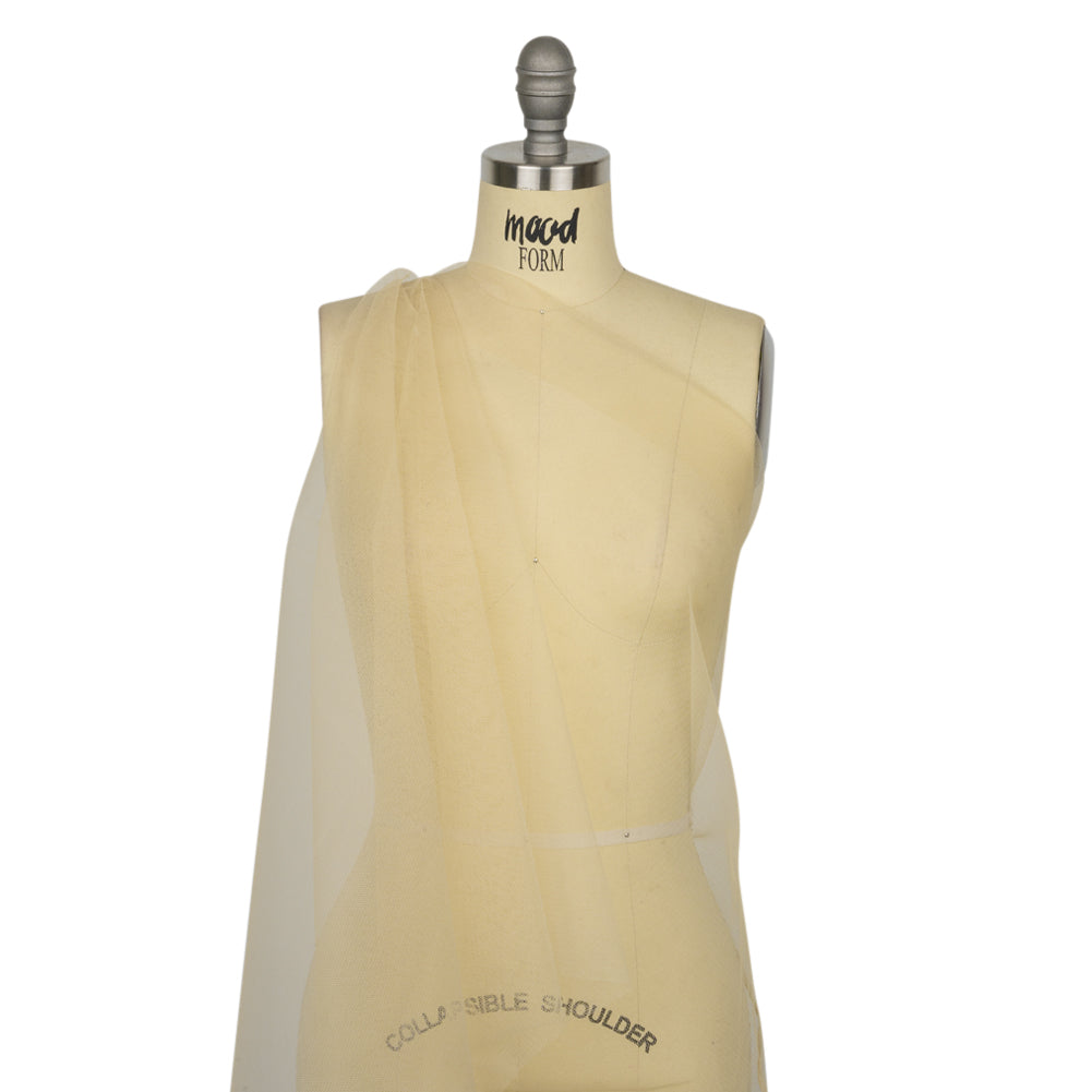 Famous Australian Designer Ecru Stiff Tulle Drape Famous Australian Designer Ecru Stiff Tulle Drape