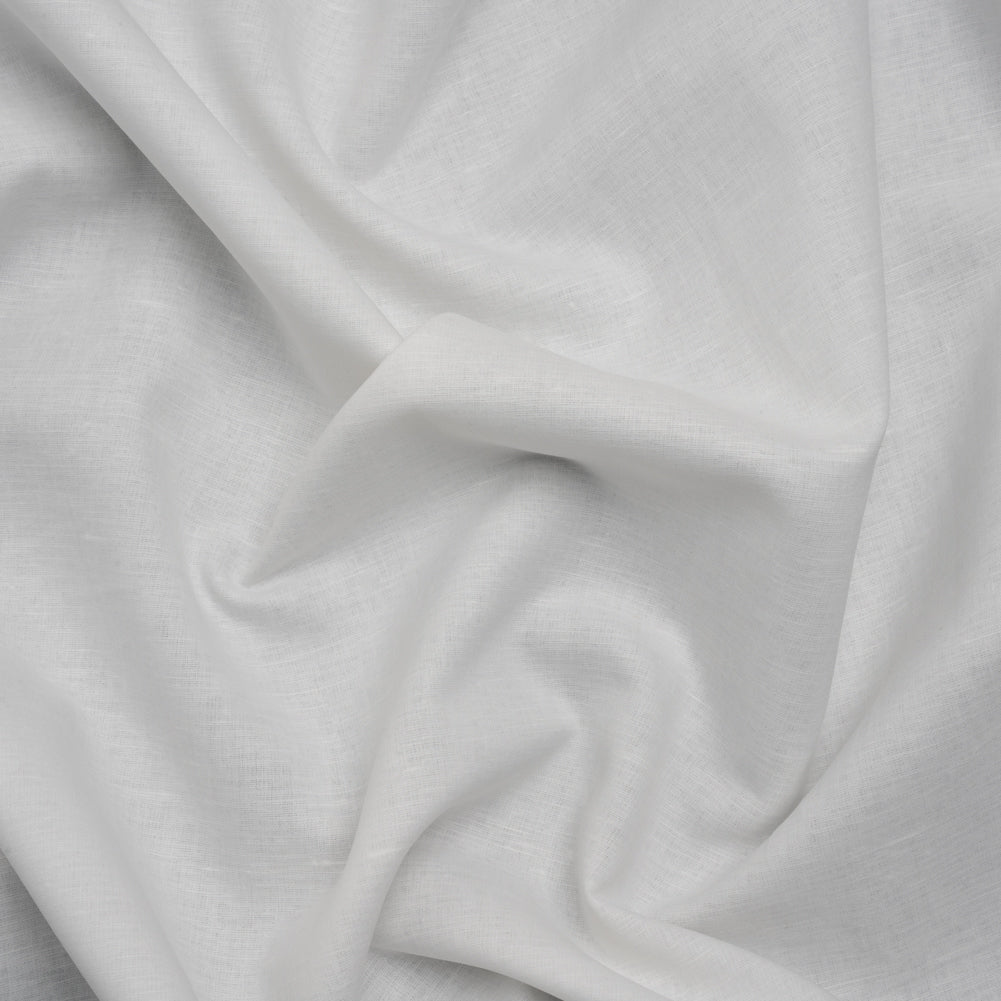 Famous Australian Designer White Linen and Cotton Woven with Soft Polyester Backing Famous Australian Designer White Linen and Cotton Woven with Soft Polyester Backing