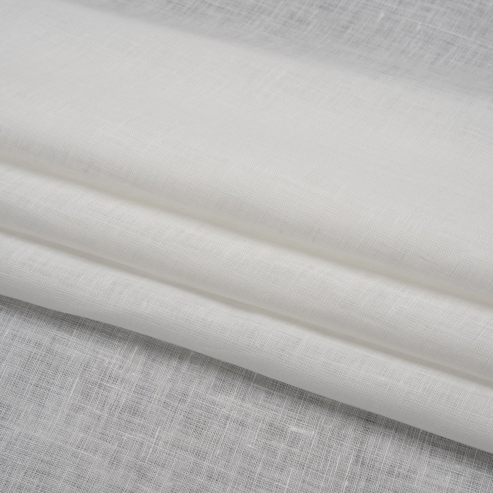 Famous Australian Designer White Lightweight Linen Woven Folded Famous Australian Designer White Lightweight Linen Woven Folded