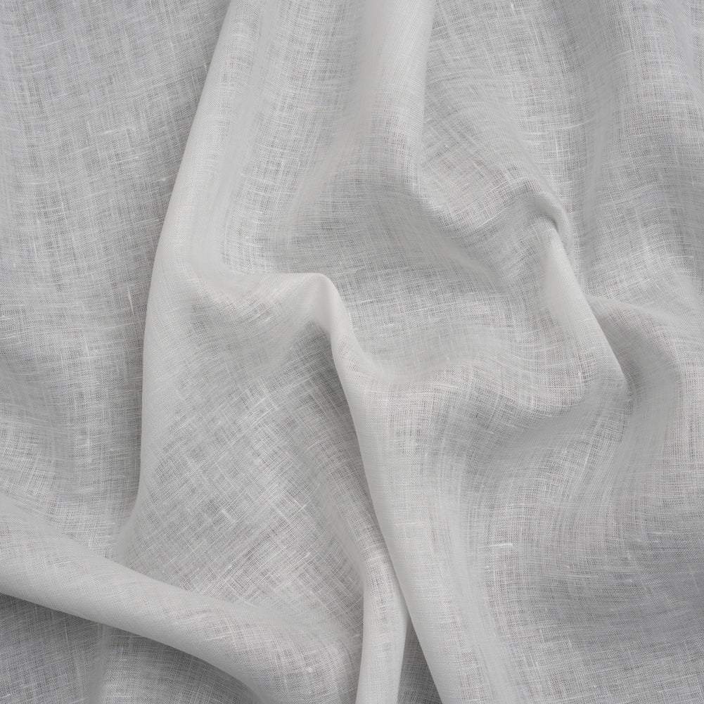 Famous Australian Designer White Lightweight Linen Woven Famous Australian Designer White Lightweight Linen Woven