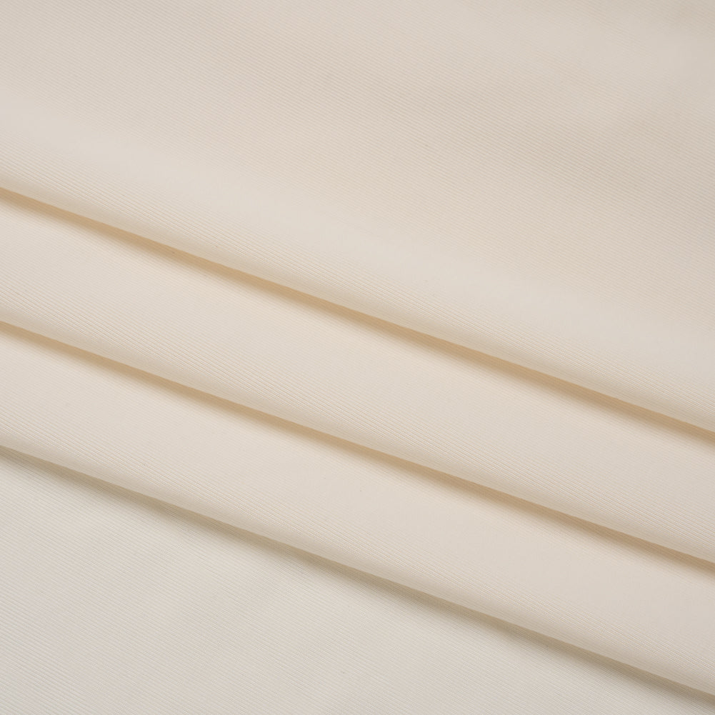 Famous Australian Designer Cream Stretch Polyester Jersey Folded Famous Australian Designer Cream Stretch Polyester Jersey Folded