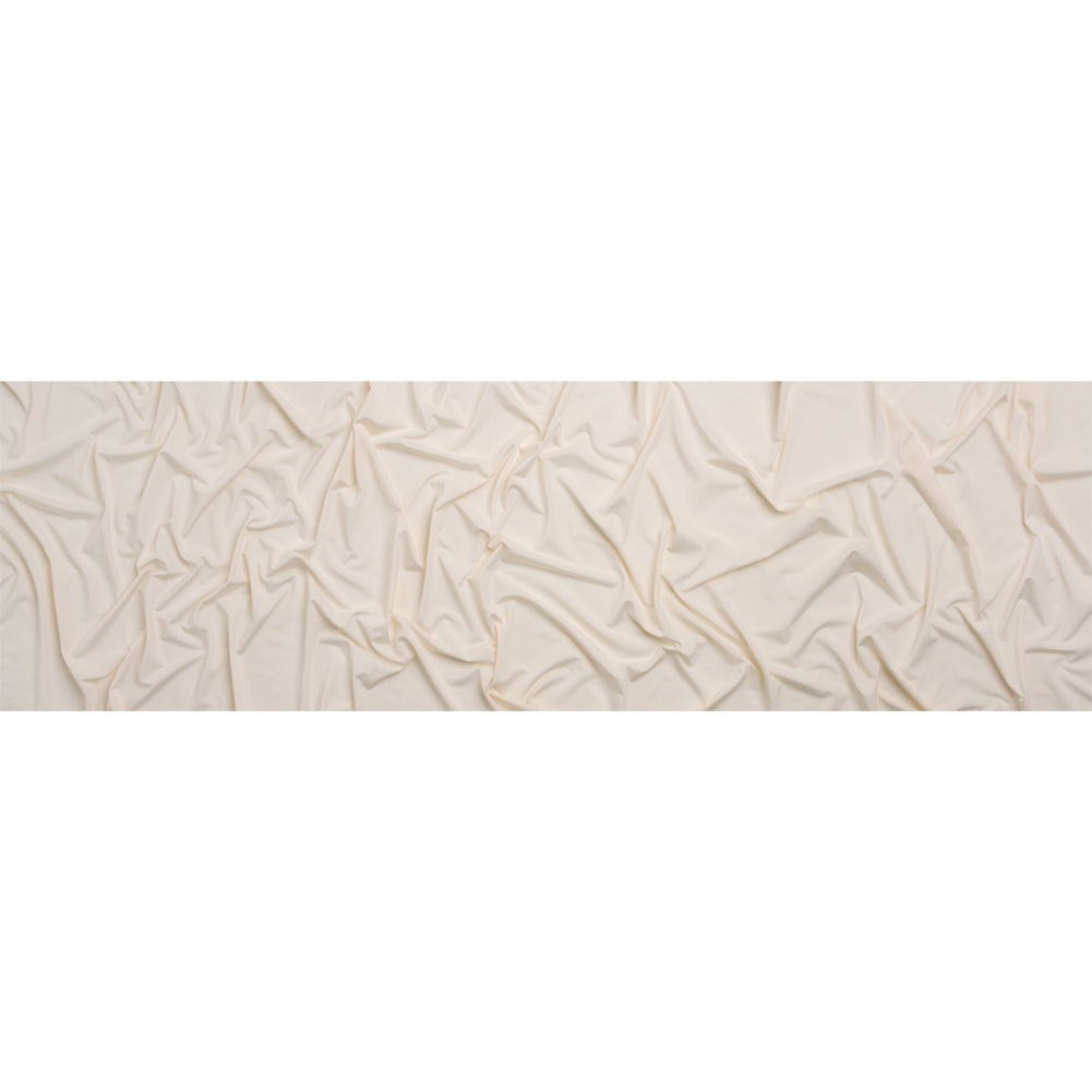 Famous Australian Designer Cream Stretch Polyester Jersey Full Famous Australian Designer Cream Stretch Polyester Jersey Full