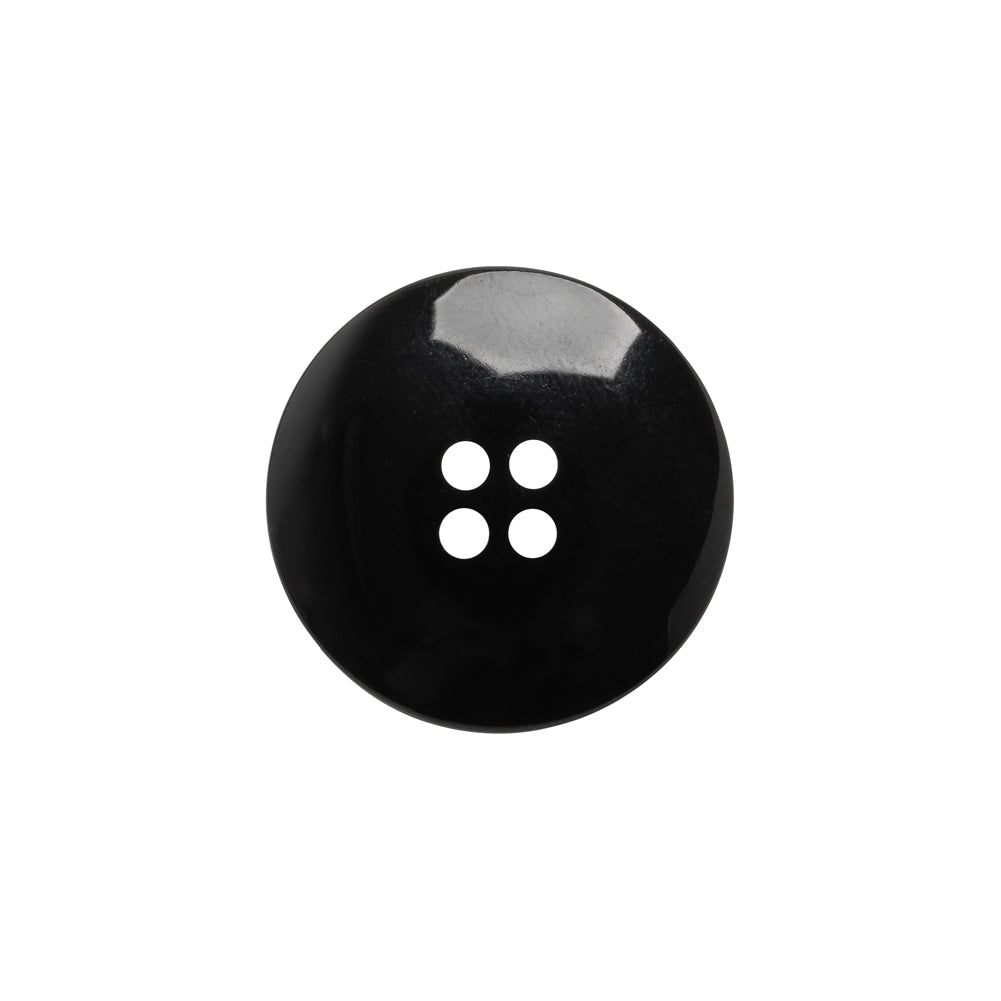 Plastic 4-Hole Button - Black Matte Center - 32L/20mm Plastic 4-Hole Button - Black Matte Center - 32L/20mm