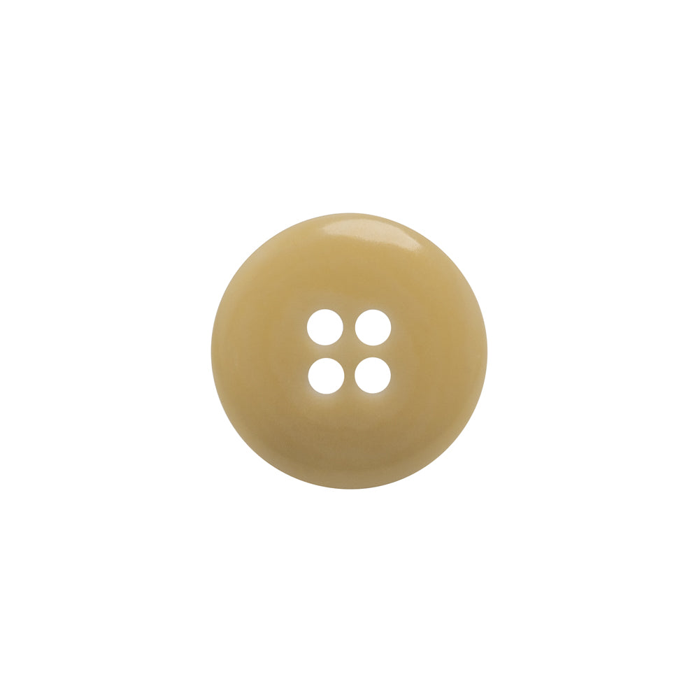 Bone 4-Hole Button - 24L/15mm - Ivory Narrow Rim - Detail Bone 4-Hole Button - 24L/15mm - Ivory Narrow Rim - Detail
