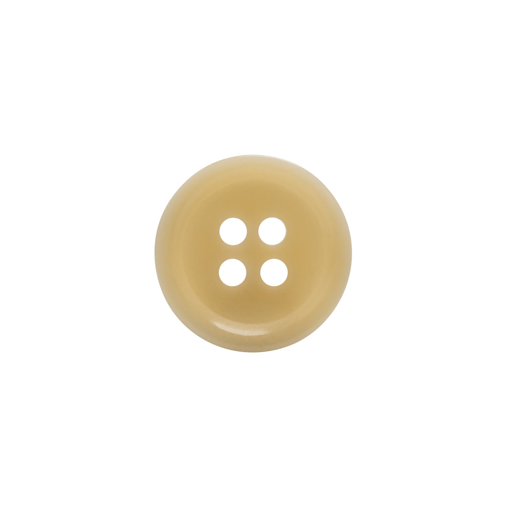 Horn 4-Hole Button - 24L/15mm - Light Beige Narrow Rim Horn 4-Hole Button - 24L/15mm - Light Beige Narrow Rim