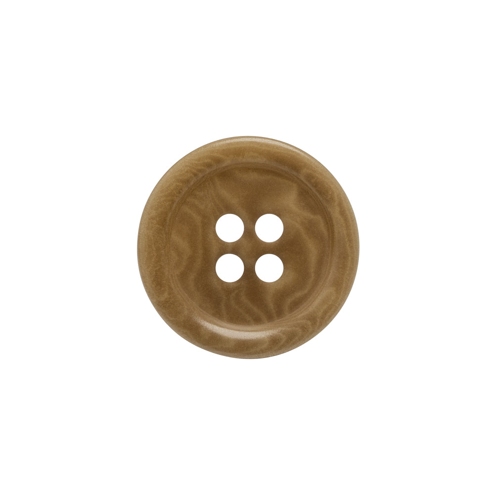 Horn 4-Hole Button - 30L/19mm - Light Brown Swirled Horn 4-Hole Button - 30L/19mm - Light Brown Swirled