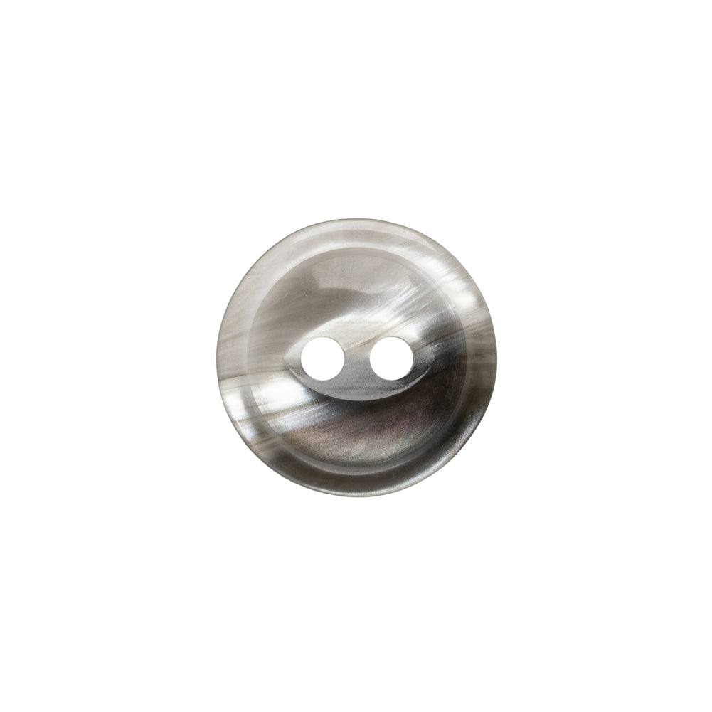 Plastic 2-Hole Button - 24L/15mm - Translucent Gray Swirl Plastic 2-Hole Button - 24L/15mm - Translucent Gray Swirl