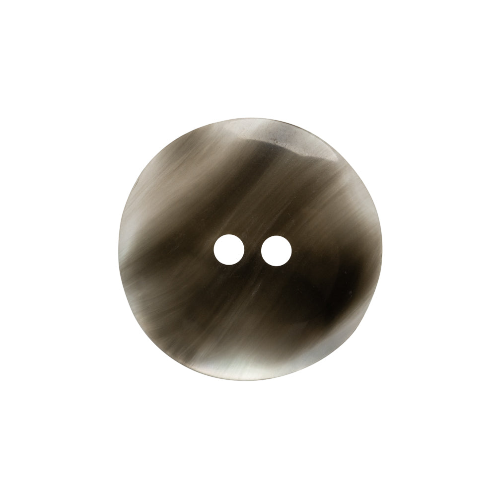 Plastic 2-Hole Button - 36L/23mm - Translucent Gray Swirl - Detail Plastic 2-Hole Button - 36L/23mm - Translucent Gray Swirl - Detail