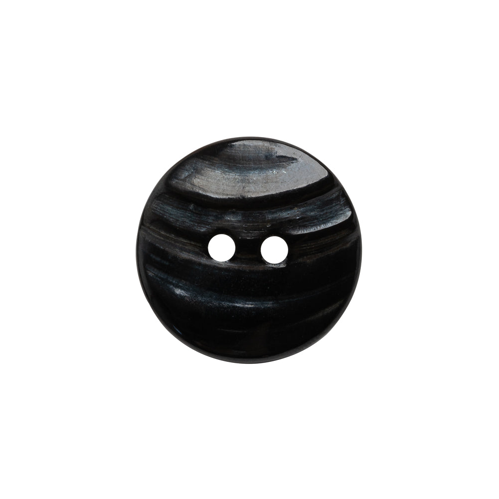 Shell 2-Hole Button - 30L/19mm - Brown and Oilslick - Detail Shell 2-Hole Button - 30L/19mm - Brown and Oilslick - Detail