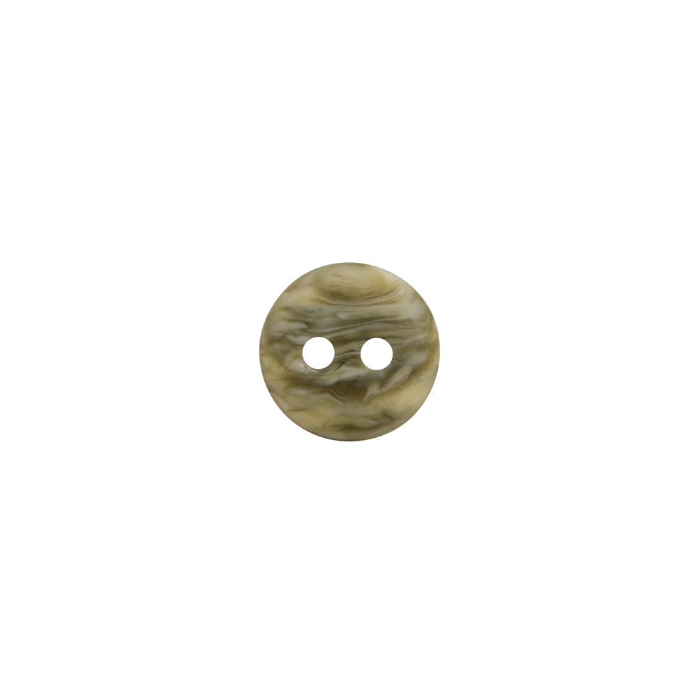 Plastic 2-Hole Button - 16L/10mm - Shimmering Light Olive Green Plastic 2-Hole Button - 16L/10mm - Shimmering Light Olive Green
