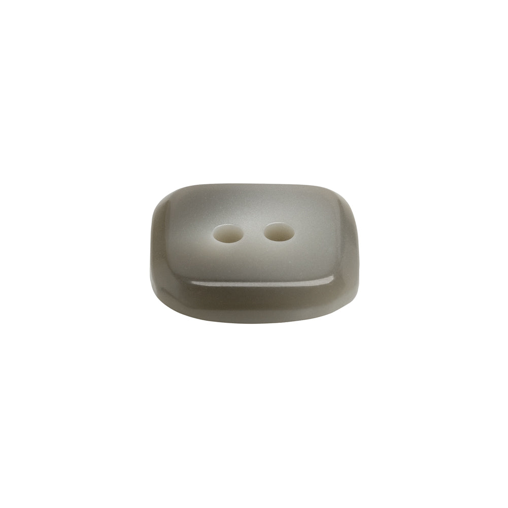Square Plastic 2-Hole Button - 28L/18mm - Gray Ombre - Folded Square Plastic 2-Hole Button - 28L/18mm - Gray Ombre - Folded