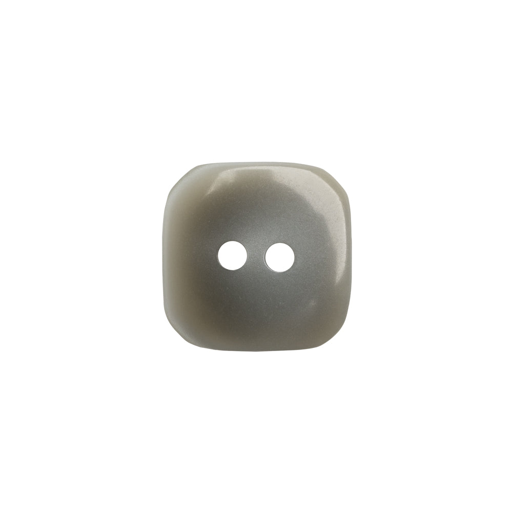 Square Plastic 2-Hole Button - 28L/18mm - Gray Ombre - Detail Square Plastic 2-Hole Button - 28L/18mm - Gray Ombre - Detail