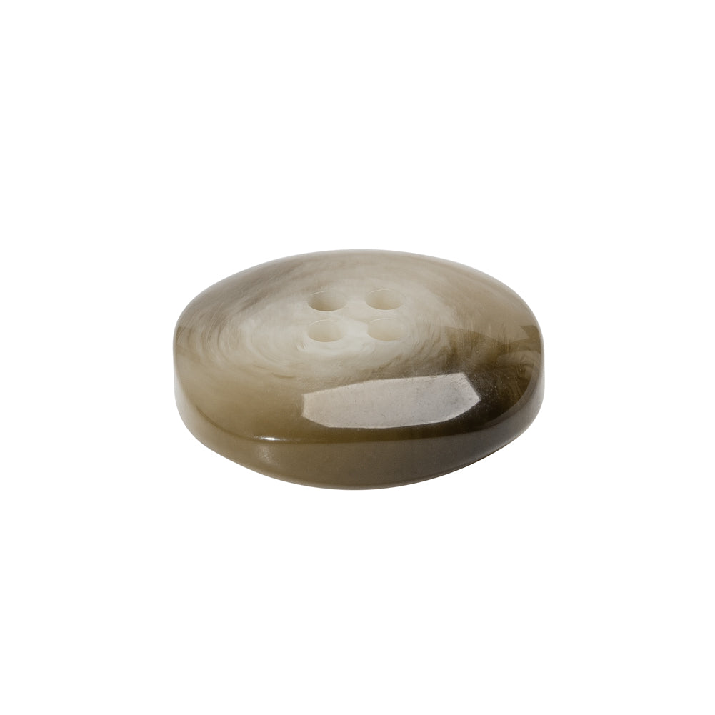 Plastic 4-Hole Button - 35L/22mm - Gray and Brown Chunky Square Plastic 4-Hole Button - 35L/22mm - Gray and Brown Chunky Square