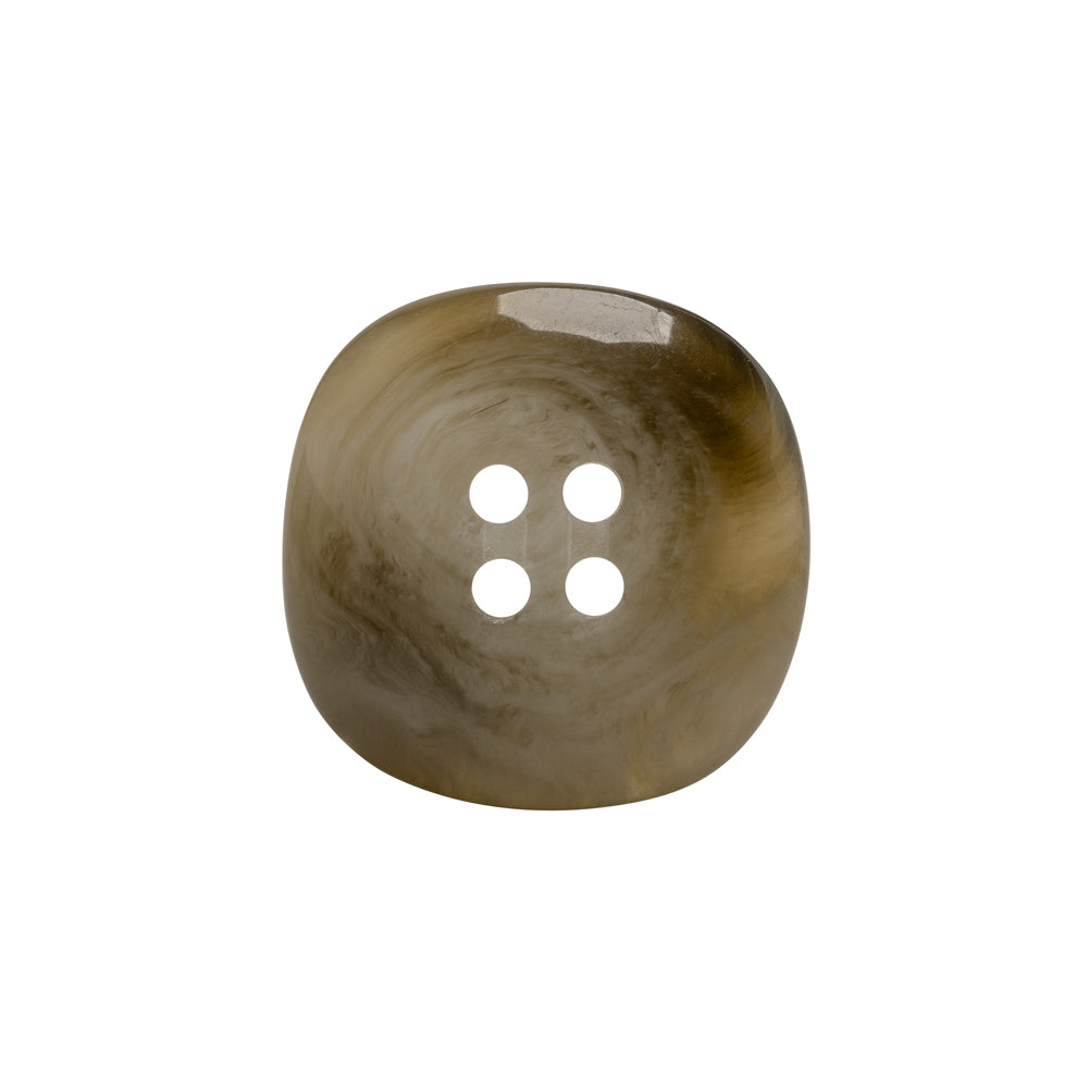 Plastic 4-Hole Button - 35L/22mm - Gray and Brown Chunky Square Plastic 4-Hole Button - 35L/22mm - Gray and Brown Chunky Square