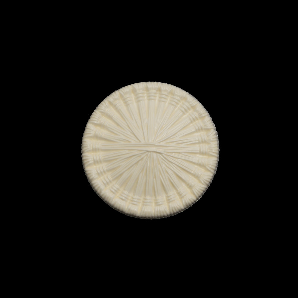 Plastic Shank Back Button - 32L/20mm - Ivory Radiating Sticks Plastic Shank Back Button - 32L/20mm - Ivory Radiating Sticks