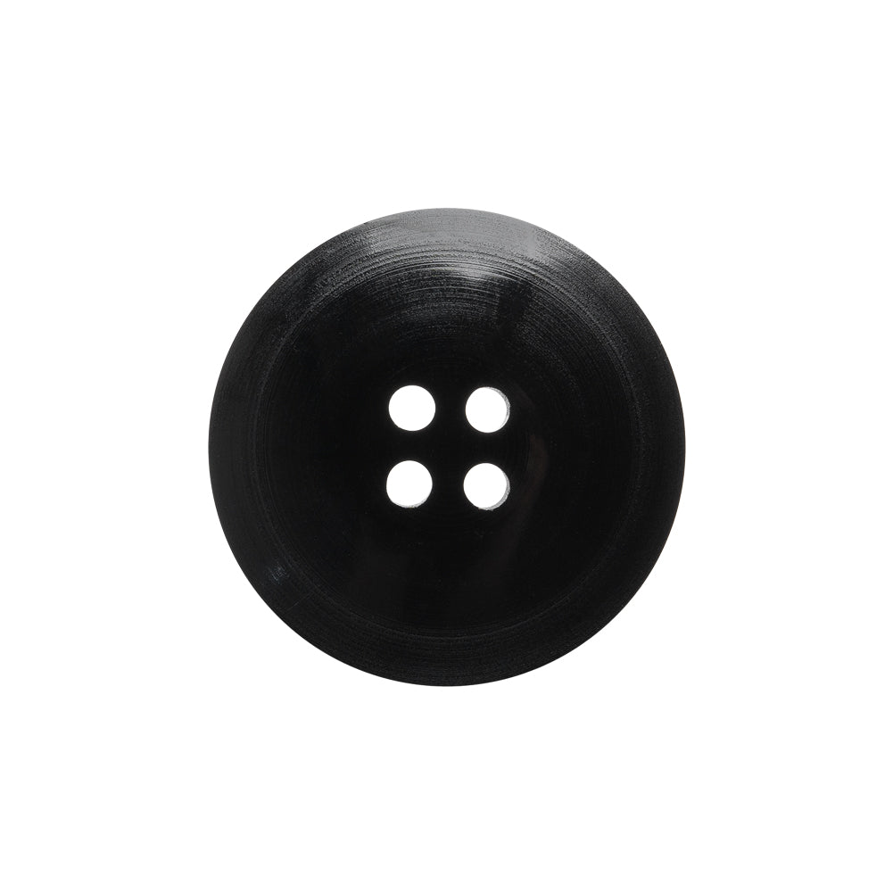 Plastic 4- Hole Button - 36L/23mm - Black with Rounded Square Center Plastic 4- Hole Button - 36L/23mm - Black with Rounded Square Center