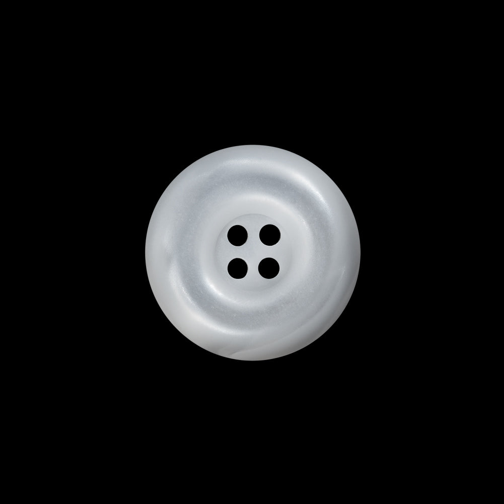 Plastic 4-Hole Button - 28L/18mm - Frosted Clear and Iridescent White Ink Well Plastic 4-Hole Button - 28L/18mm - Frosted Clear and Iridescent White Ink Well