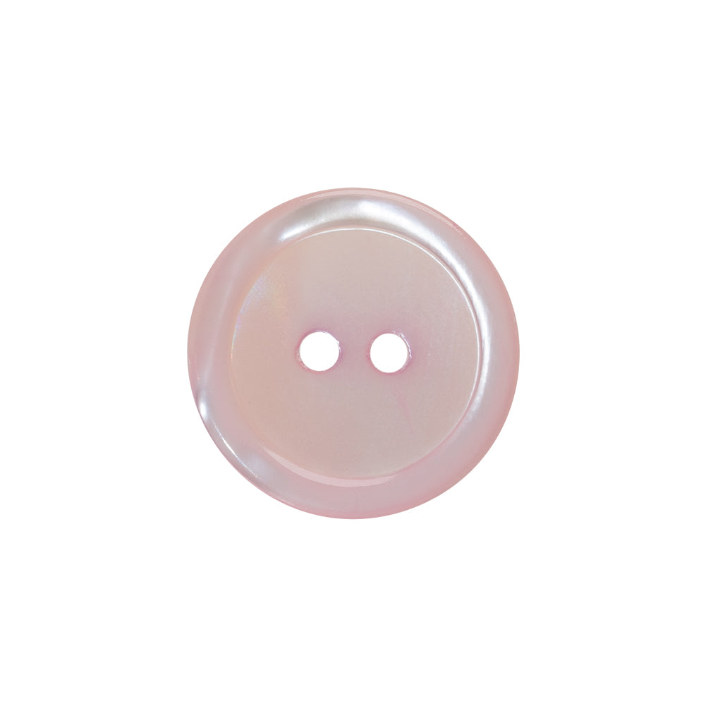 Shell 2-Hole Button - 32L/20mm - Baby Pink Shimmer Narrow Rim Shell 2-Hole Button - 32L/20mm - Baby Pink Shimmer Narrow Rim