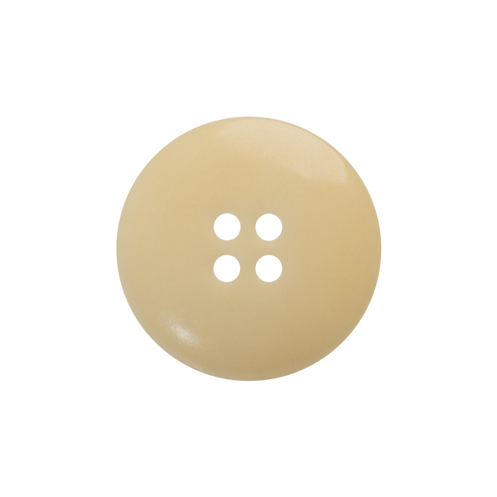 Bone 4-Hole Button - 36L/23mm - Ivory Dish Shaped - Detail Bone 4-Hole Button - 36L/23mm - Ivory Dish Shaped - Detail