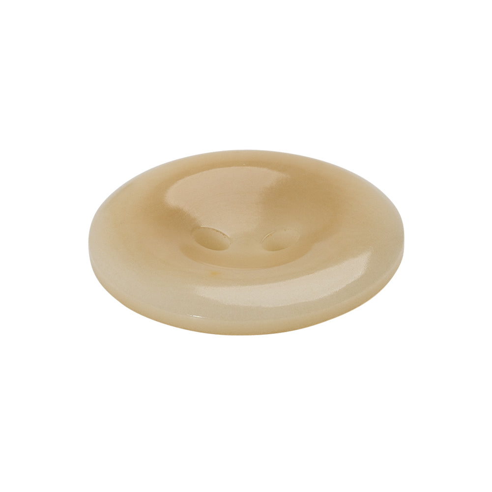 Bone 2-Hole Button - 40L/25.5mm - Beige and Cream Gentle Curves Bone 2-Hole Button - 40L/25.5mm - Beige and Cream Gentle Curves
