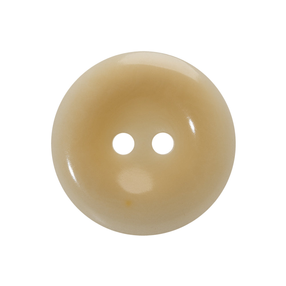 Bone 2-Hole Button - 40L/25.5mm - Beige and Cream Gentle Curves Bone 2-Hole Button - 40L/25.5mm - Beige and Cream Gentle Curves