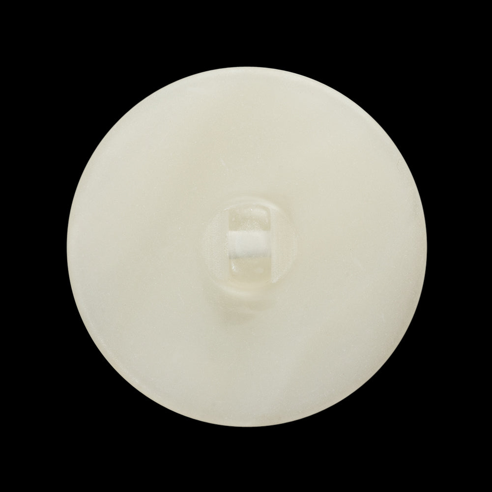 Plastic Shank Back Button - 44L/28mm - Iridescent White Swirl Shallow Dish - Detail Plastic Shank Back Button - 44L/28mm - Iridescent White Swirl Shallow Dish - Detail